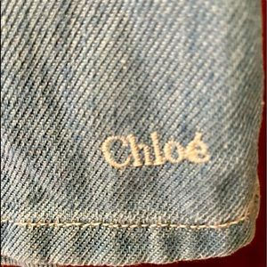 Sailor collar denim dress